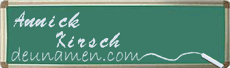 Annick Kirsch Visitenkarte